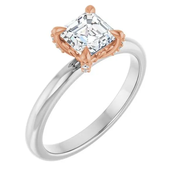 Claw-Prong Accented Engagement Ring The Jewelry Source El Segundo, CA