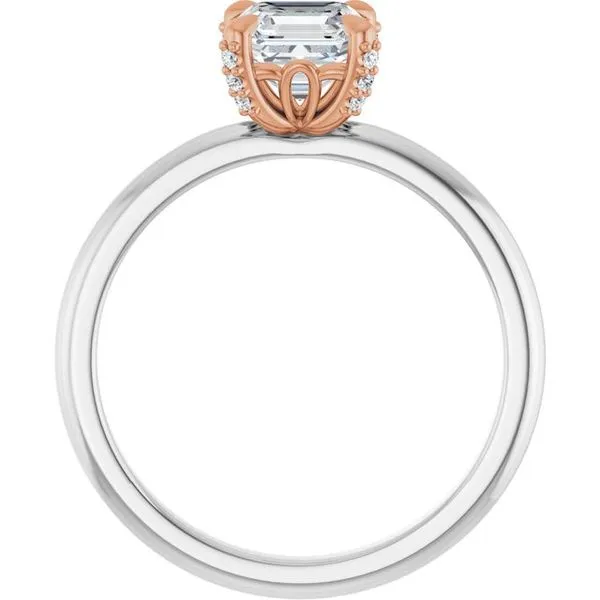 Claw-Prong Accented Engagement Ring Image 2 Ocean View Jewelers Millville, DE