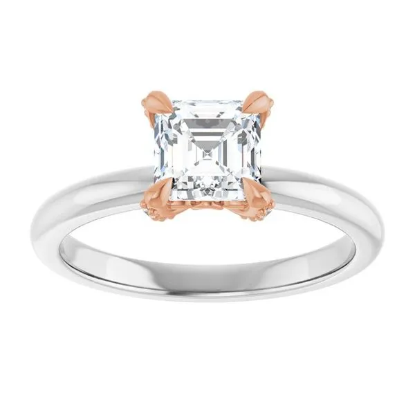 Claw-Prong Accented Engagement Ring Image 3 Don's Jewelry & Design Washington, IA