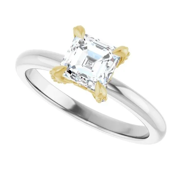 Claw-Prong Accented Engagement Ring Image 5 Clater Jewelers Louisville, KY