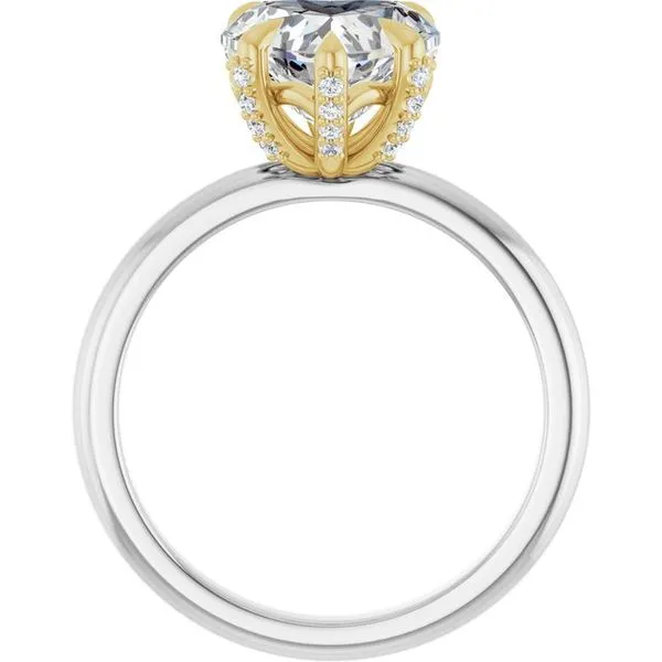 Claw-Prong Accented Engagement Ring Image 2 Futer Bros Jewelers York, PA