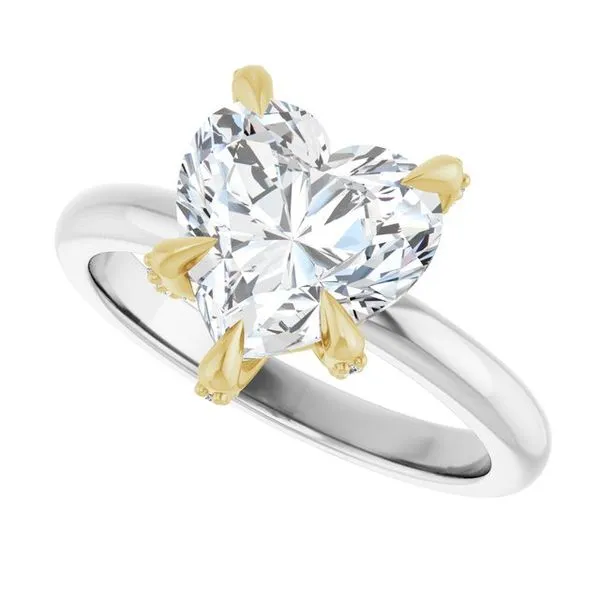 Claw-Prong Accented Engagement Ring Image 5 Arezzo Jewelers Elmwood Park, IL
