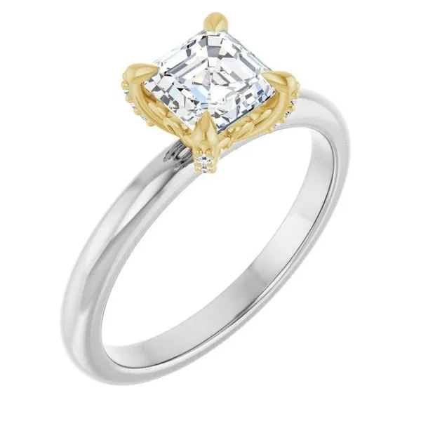 Claw-Prong Accented Engagement Ring Arezzo Jewelers Elmwood Park, IL