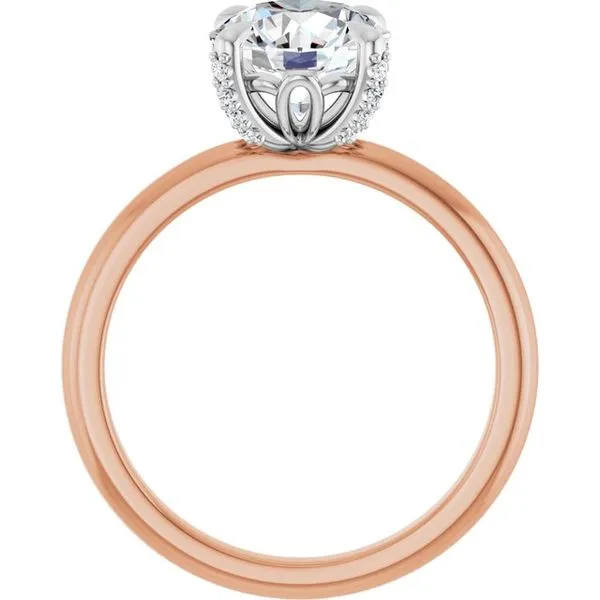 Claw-Prong Accented Engagement Ring Image 2 Futer Bros Jewelers York, PA