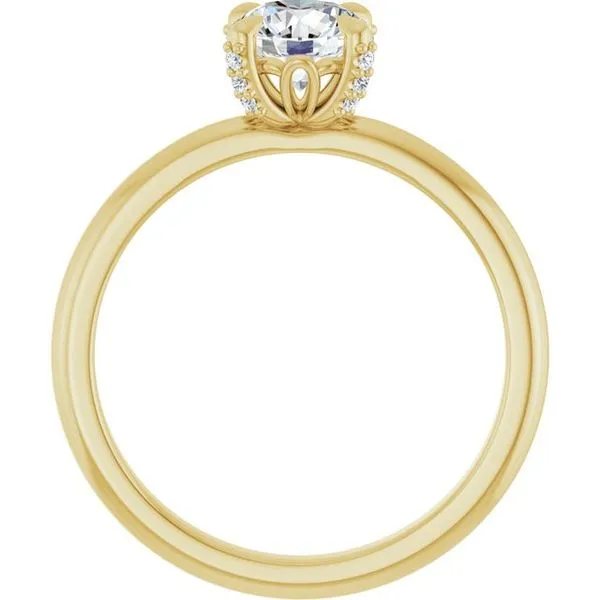 Claw-Prong Accented Engagement Ring Image 2 J. Thomas Jewelers Rochester Hills, MI