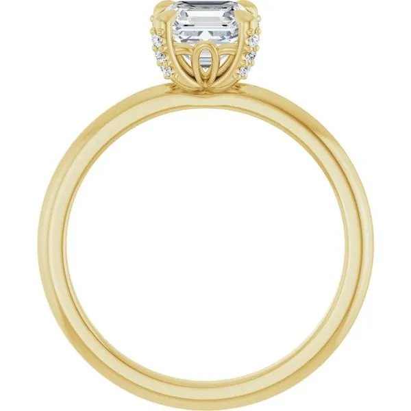 Claw-Prong Accented Engagement Ring Image 2 Mark Jewellers La Crosse, WI