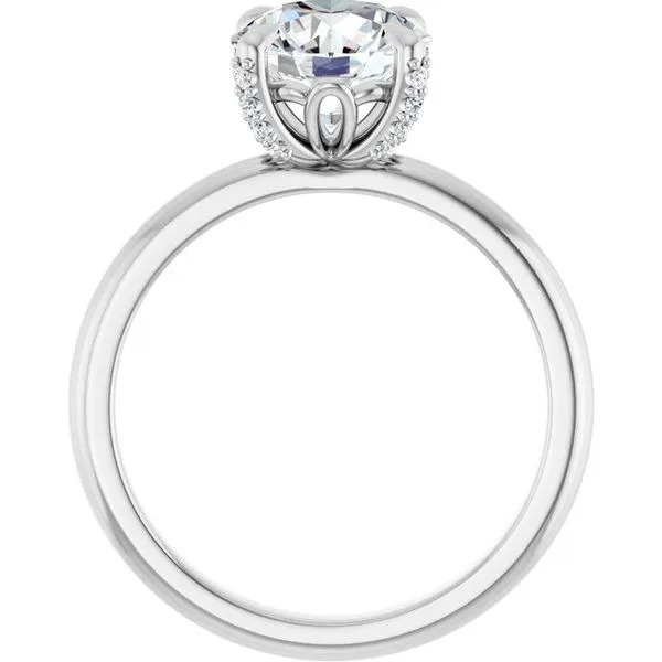 Claw-Prong Accented Engagement Ring Image 2 Mark Jewellers La Crosse, WI