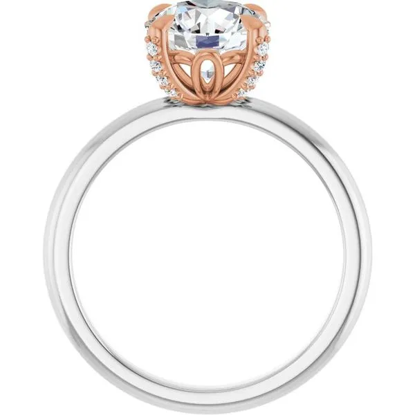 Claw-Prong Accented Engagement Ring Image 2 Morin Jewelers Southbridge, MA