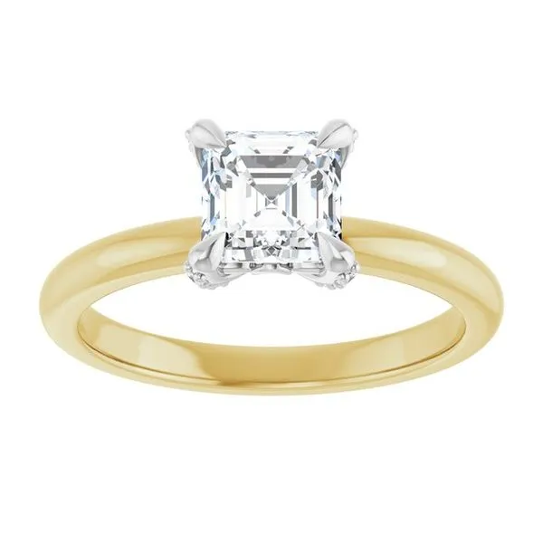 Claw-Prong Accented Engagement Ring Image 3 Morin Jewelers Southbridge, MA