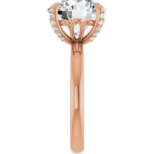 Claw-Prong Accented Engagement Ring Image 4 Mark Jewellers La Crosse, WI