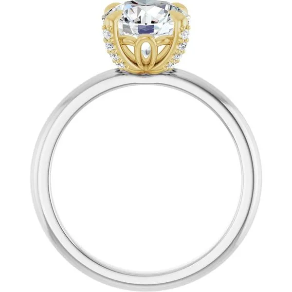 Claw-Prong Accented Engagement Ring Image 2 Futer Bros Jewelers York, PA