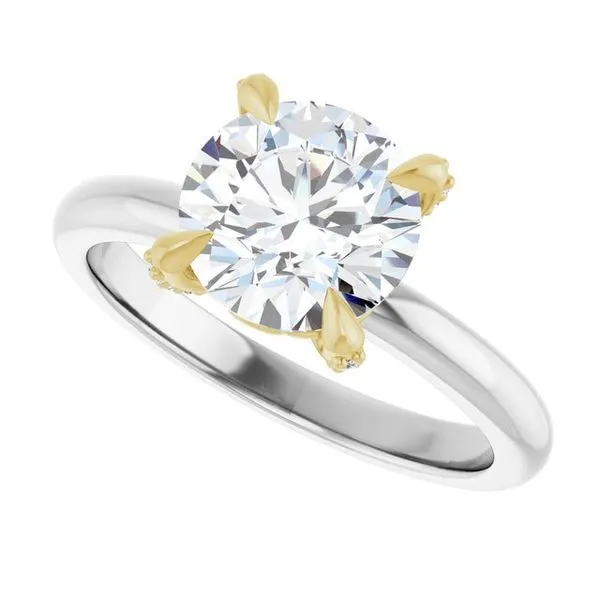 Claw-Prong Accented Engagement Ring Image 5 Don's Jewelry & Design Washington, IA