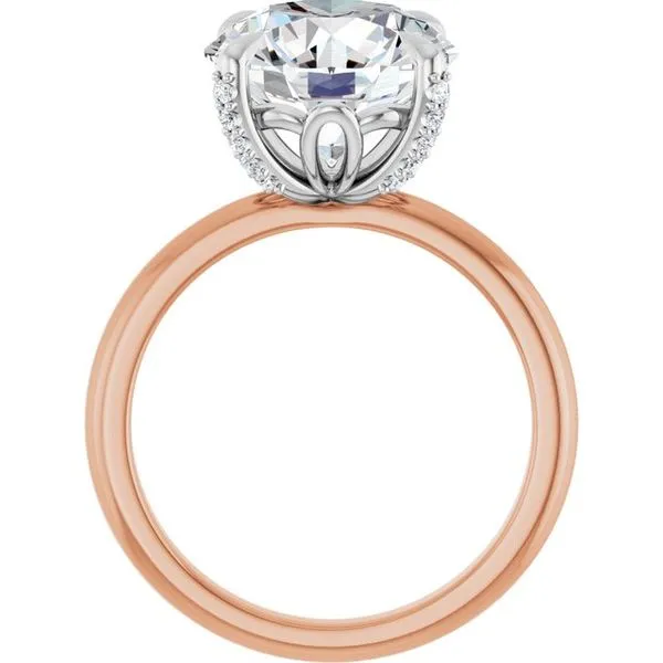 Claw-Prong Accented Engagement Ring Image 2 Shipley's Fine Jewelry Hampstead, MD