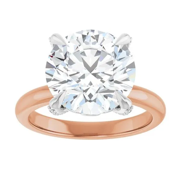 Claw-Prong Accented Engagement Ring Image 3 Paul James Jewelers Angels Camp, CA