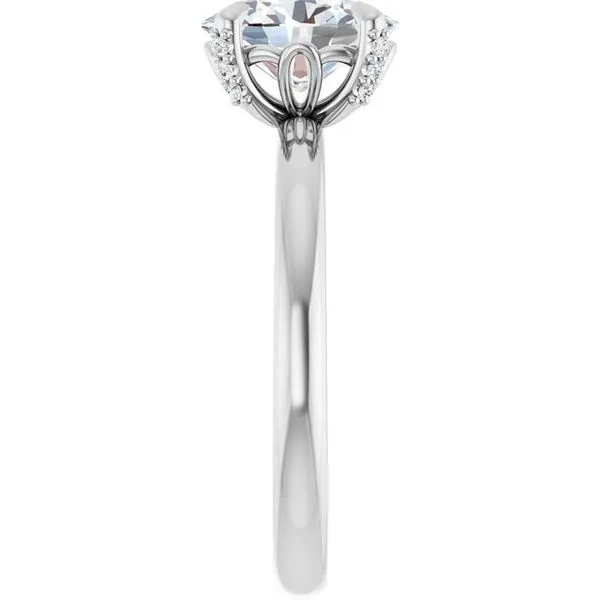 Claw-Prong Accented Engagement Ring Image 4 Jimmy Smith Jewelers Decatur, AL