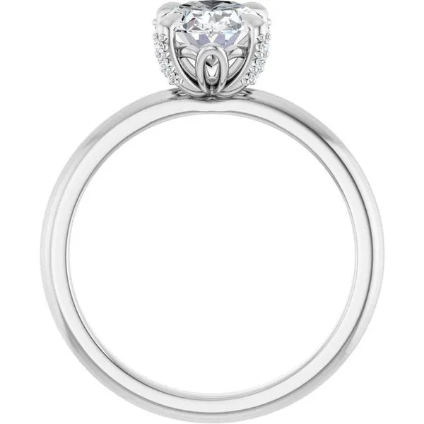 Claw-Prong Accented Engagement Ring Image 2 Shipley's Fine Jewelry Hampstead, MD