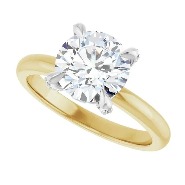 Claw-Prong Accented Engagement Ring Image 5 Mark Jewellers La Crosse, WI