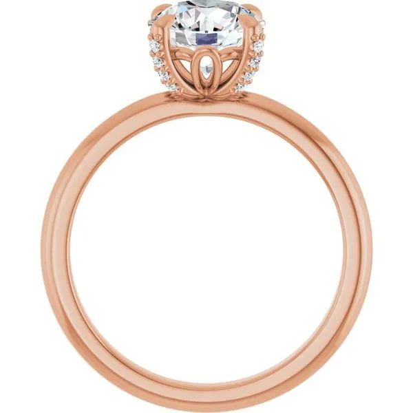 Claw-Prong Accented Engagement Ring Image 2 Jimmy Smith Jewelers Decatur, AL