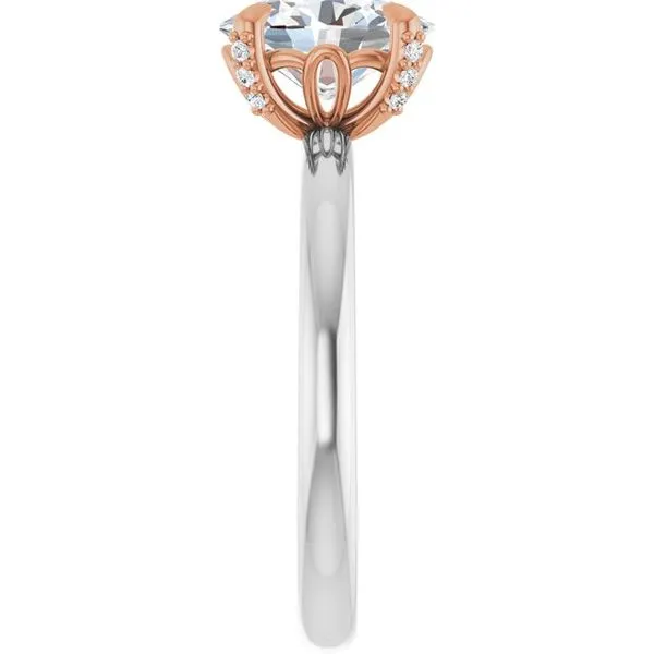 Claw-Prong Accented Engagement Ring Image 4 Shipley's Fine Jewelry Hampstead, MD