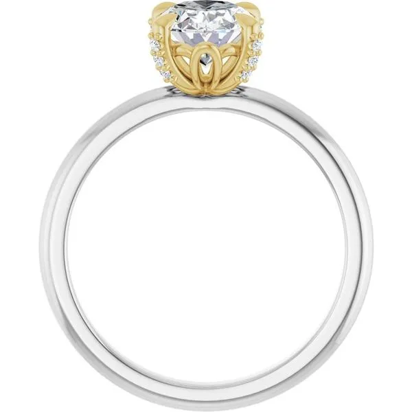Claw-Prong Accented Engagement Ring Image 2 J. Thomas Jewelers Rochester Hills, MI