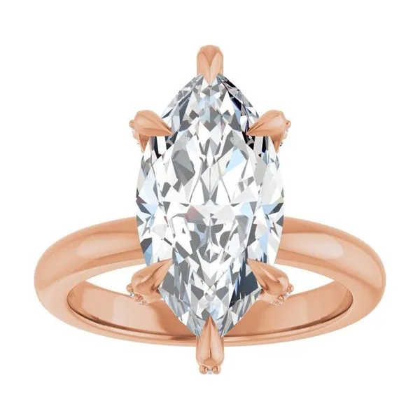 Claw-Prong Accented Engagement Ring Image 3 Jimmy Smith Jewelers Decatur, AL