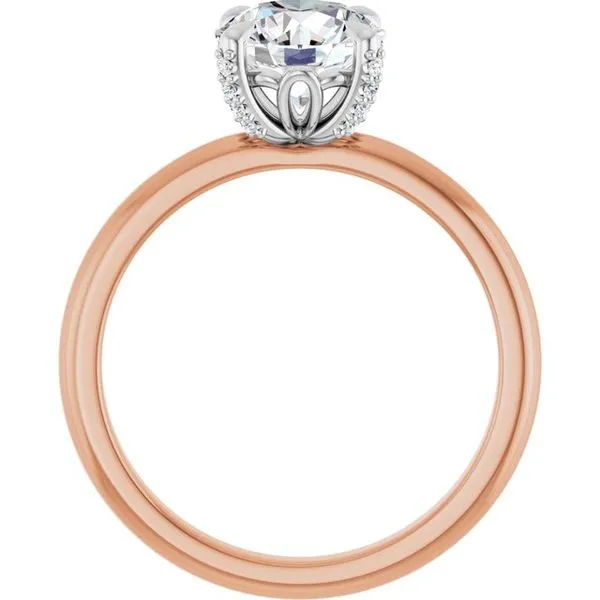 Claw-Prong Accented Engagement Ring Image 2 Witt's Jewelry Wayne, NE