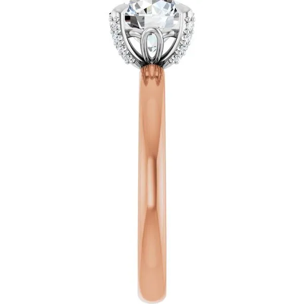 Claw-Prong Accented Engagement Ring Image 4 Arezzo Jewelers Elmwood Park, IL