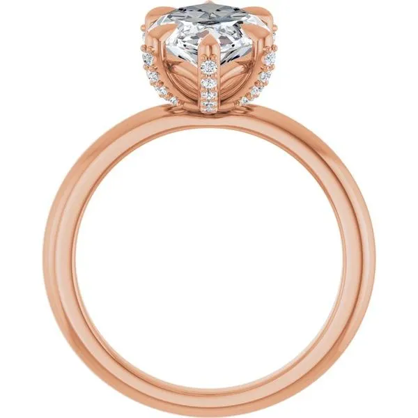 Claw-Prong Accented Engagement Ring Image 2 Stuart Benjamin & Co. Jewelry Designs San Diego, CA