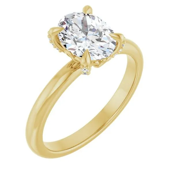 Claw-Prong Accented Engagement Ring Shipley's Fine Jewelry Hampstead, MD