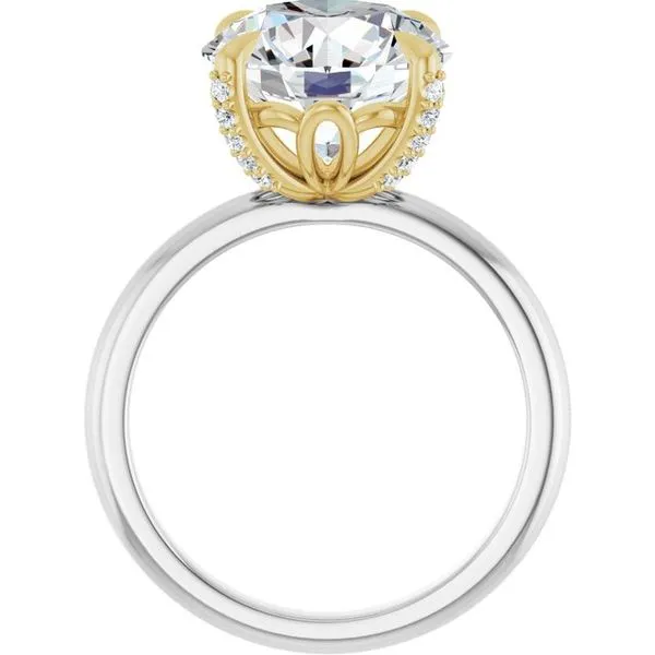 Claw-Prong Accented Engagement Ring Image 2 J. Thomas Jewelers Rochester Hills, MI