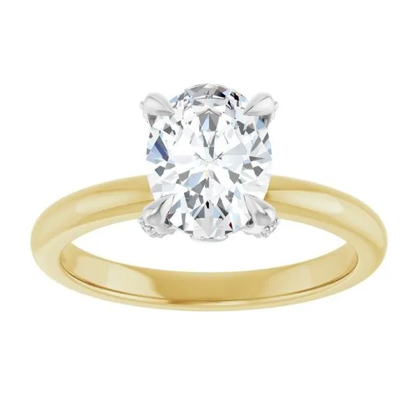 Claw-Prong Accented Engagement Ring Image 3 J. Thomas Jewelers Rochester Hills, MI