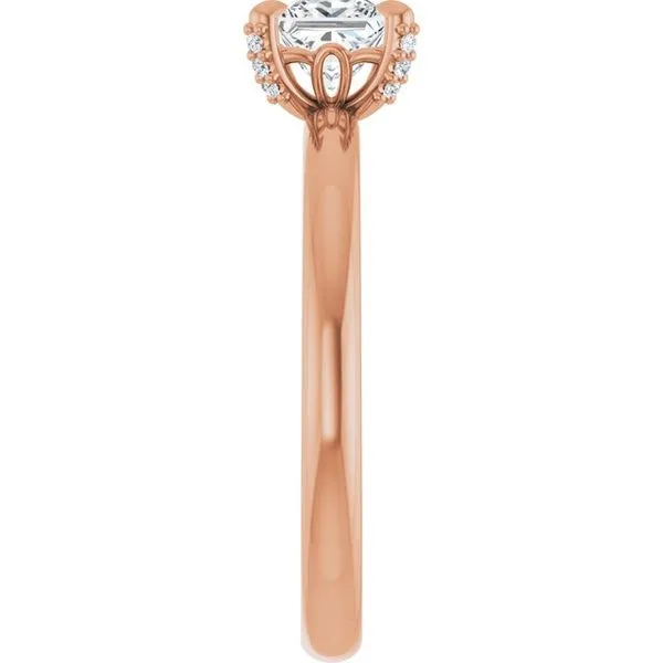 Claw-Prong Accented Engagement Ring Image 4 Paul James Jewelers Angels Camp, CA