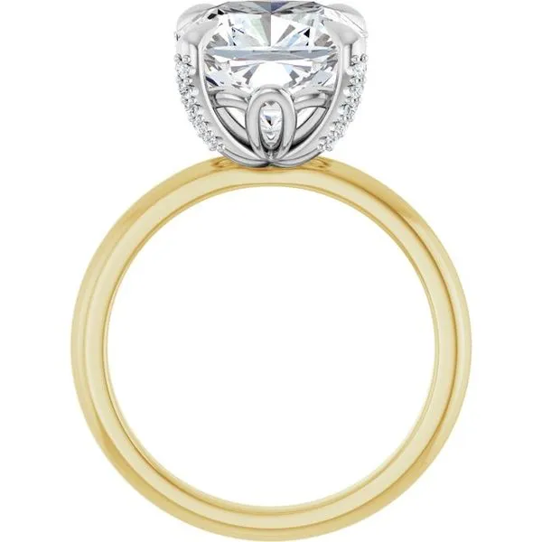 Claw-Prong Accented Engagement Ring Image 2 Stuart Benjamin & Co. Jewelry Designs San Diego, CA