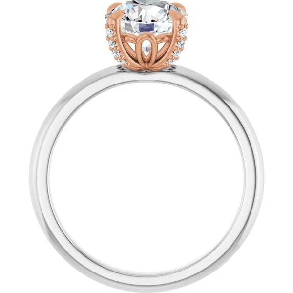 Claw-Prong Accented Engagement Ring Image 2 Banks Jewelers Burnsville, NC