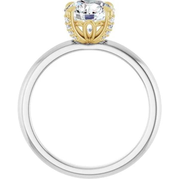 Claw-Prong Accented Engagement Ring Image 2 J. Thomas Jewelers Rochester Hills, MI