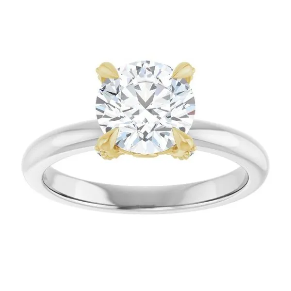 Claw-Prong Accented Engagement Ring Image 3 Futer Bros Jewelers York, PA