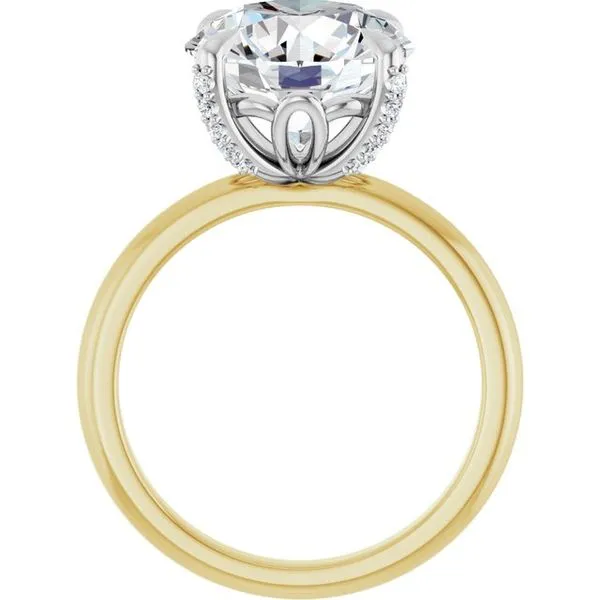 Claw-Prong Accented Engagement Ring Image 2 J. Thomas Jewelers Rochester Hills, MI
