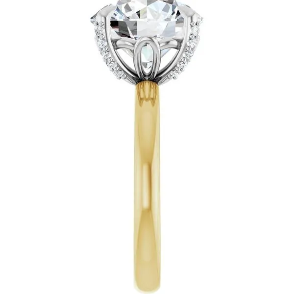 Claw-Prong Accented Engagement Ring Image 4 Futer Bros Jewelers York, PA