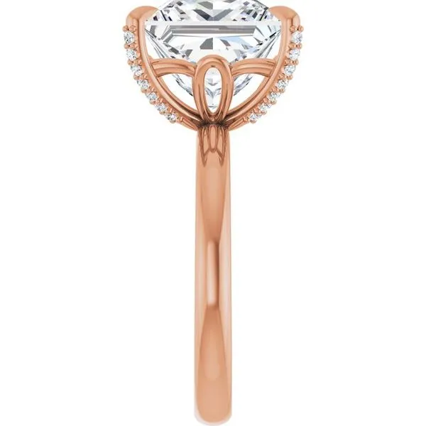 Claw-Prong Accented Engagement Ring Image 4 Morin Jewelers Southbridge, MA