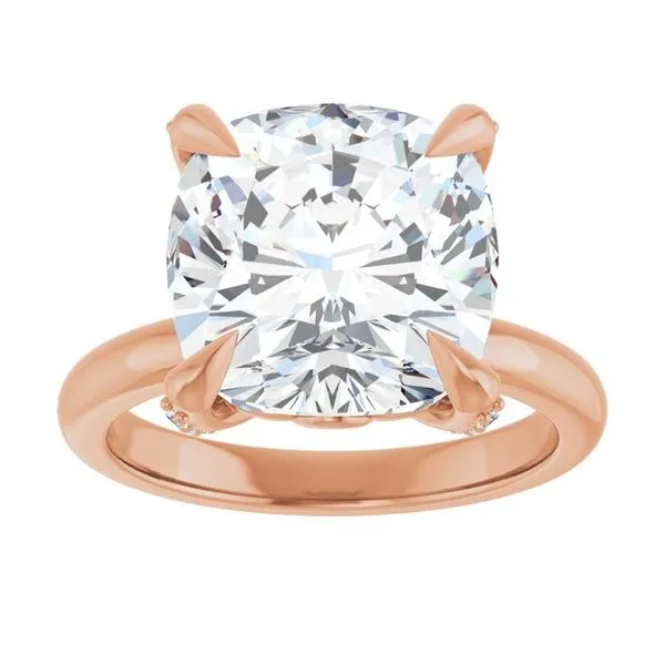 Claw-Prong Accented Engagement Ring Image 3 J. Thomas Jewelers Rochester Hills, MI