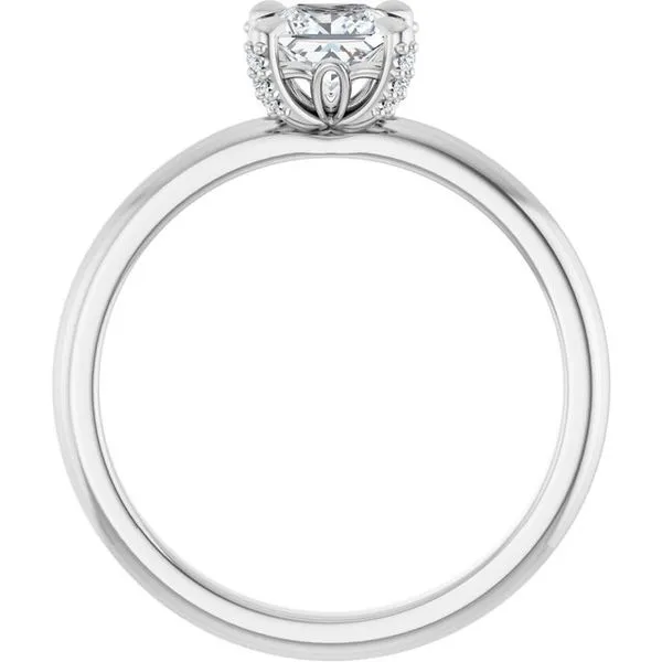 Claw-Prong Accented Engagement Ring Image 2 Stuart Benjamin & Co. Jewelry Designs San Diego, CA