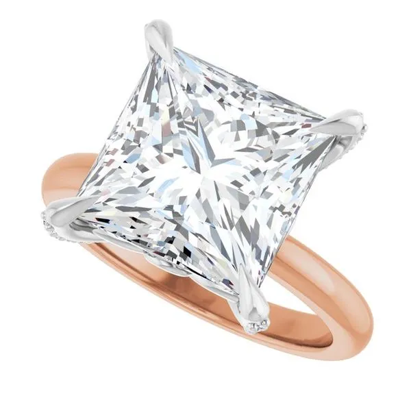 Claw-Prong Accented Engagement Ring Image 5 Arezzo Jewelers Elmwood Park, IL
