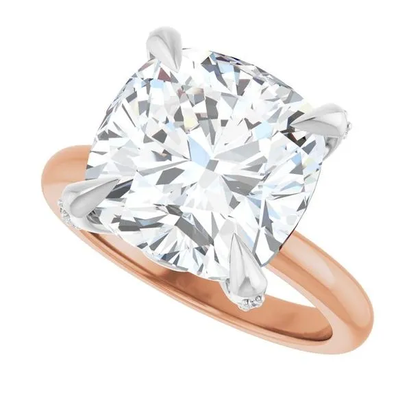 Claw-Prong Accented Engagement Ring Image 5 Don's Jewelry & Design Washington, IA