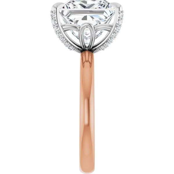 Claw-Prong Accented Engagement Ring Image 4 Clater Jewelers Louisville, KY