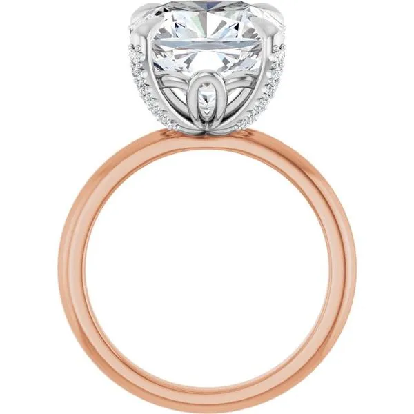 Claw-Prong Accented Engagement Ring Image 2 Natale Jewelers Sewell, NJ