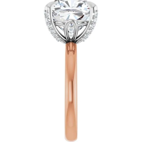 Claw-Prong Accented Engagement Ring Image 4 Futer Bros Jewelers York, PA