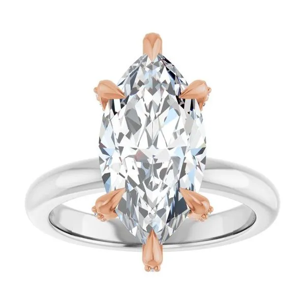 Claw-Prong Accented Engagement Ring Image 3 Jimmy Smith Jewelers Decatur, AL