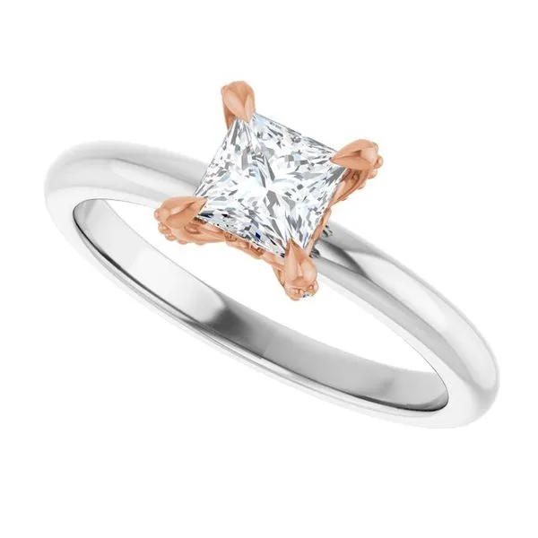 Claw-Prong Accented Engagement Ring Image 5 Northwood Jewelers Northwood, OH