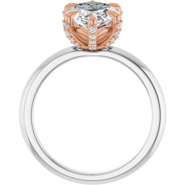 Claw-Prong Accented Engagement Ring Image 2 Don's Jewelry & Design Washington, IA