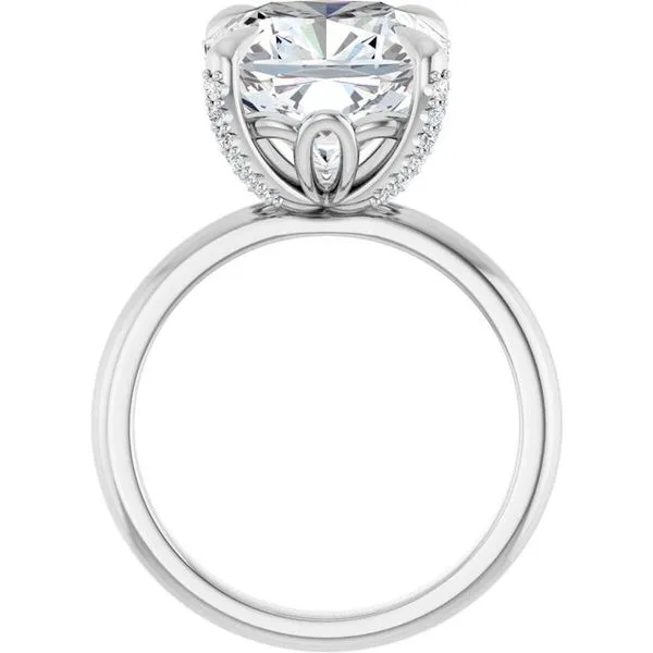Claw-Prong Accented Engagement Ring Image 2 J. Thomas Jewelers Rochester Hills, MI